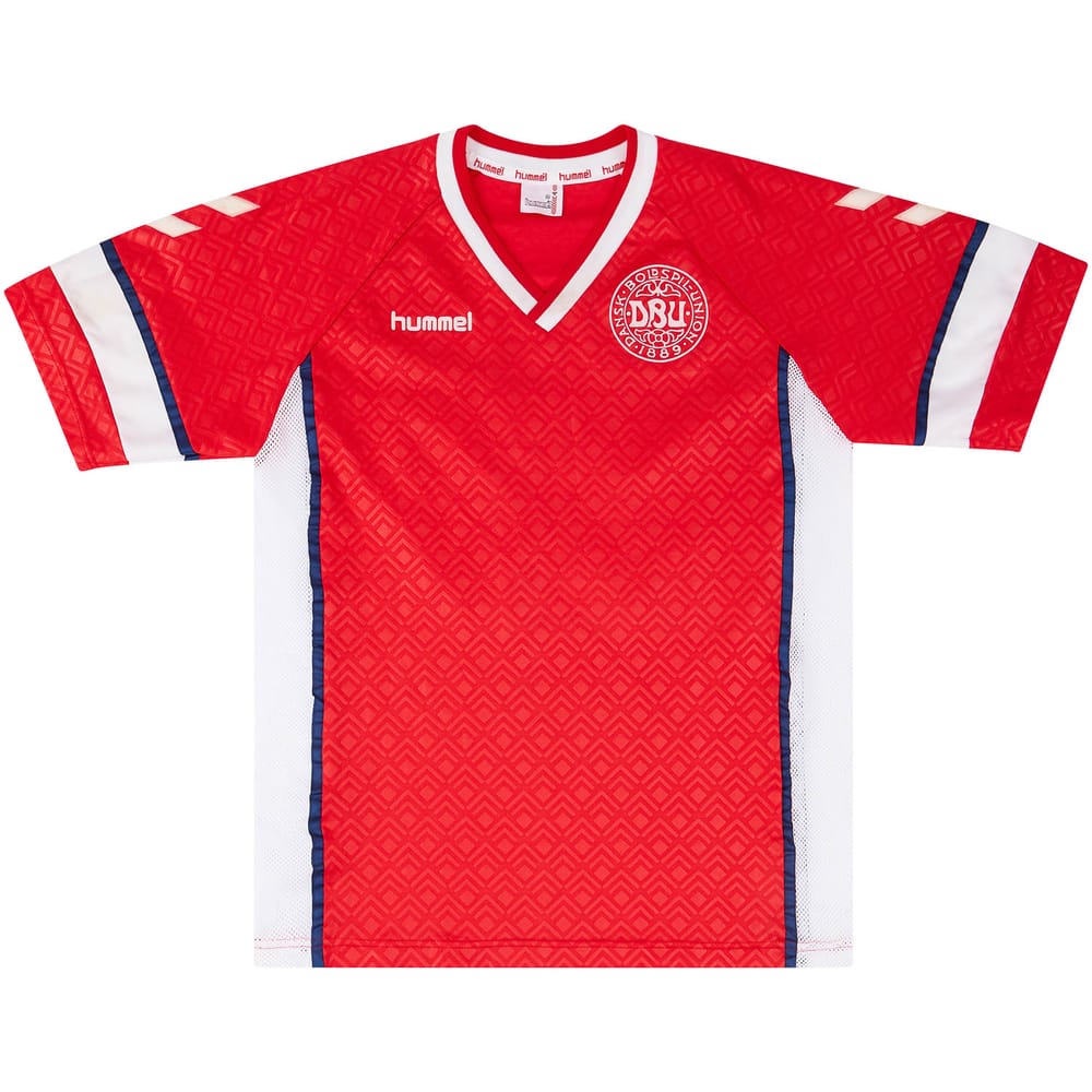 1990-92 Denmark Match Issue Home Shirt #15