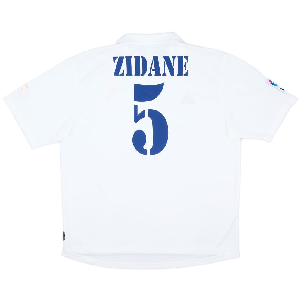 2002-03 Real Madrid Centenary Home Shirt Zidane #5 - 8/10 - (XL)
