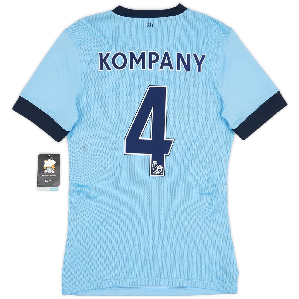 2014-15 Manchester City Authentic Home Shirt Kompany #4 (S)
