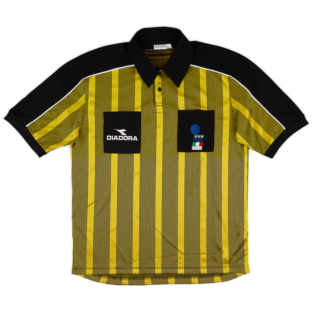 1999-00 Italy FIGC Diadora Referee Shirt - 9/10 - (XL)