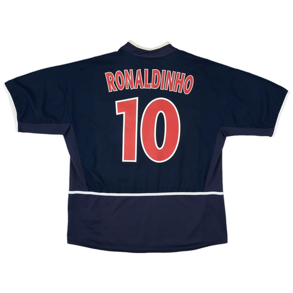 2002-03 Paris Saint-Germain Home Shirt Ronaldinho #10 - 6/10 - (XXL)