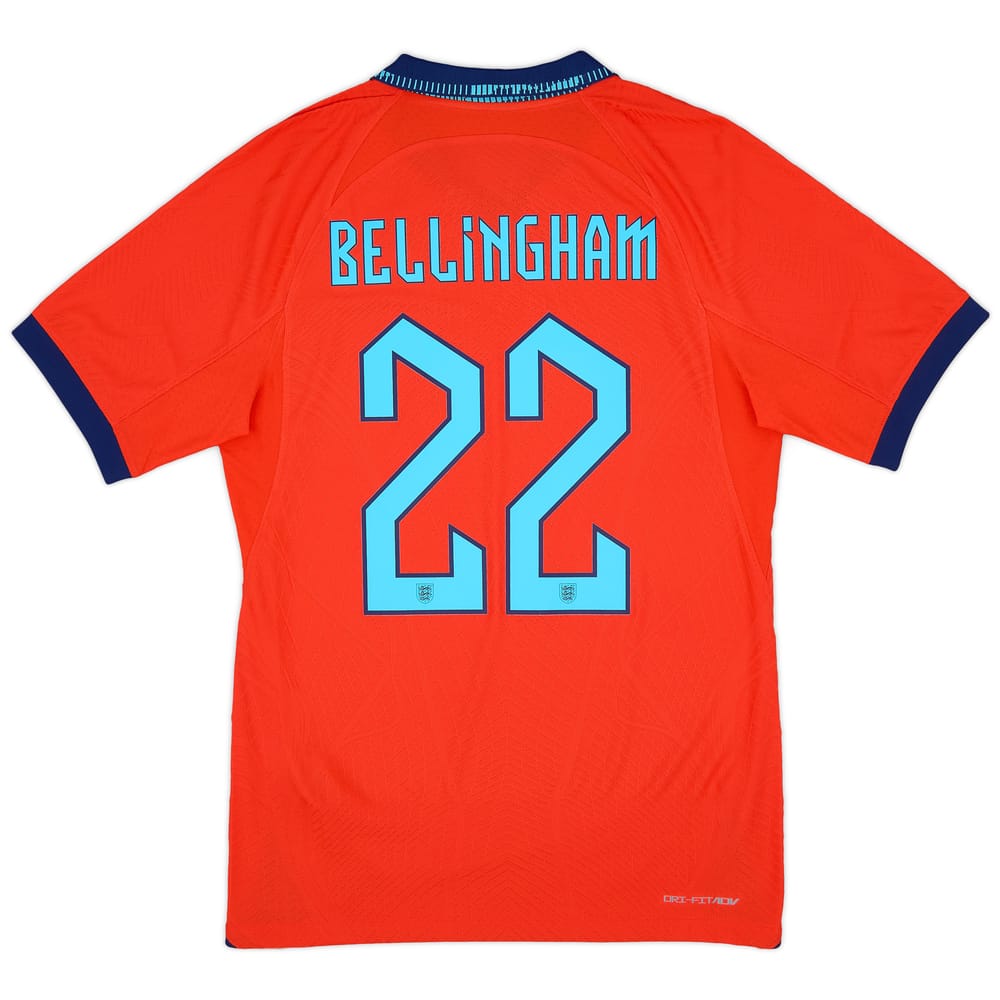 2022-23 England Authentic Away Shirt Bellingham #22 - 10/10 - (S)