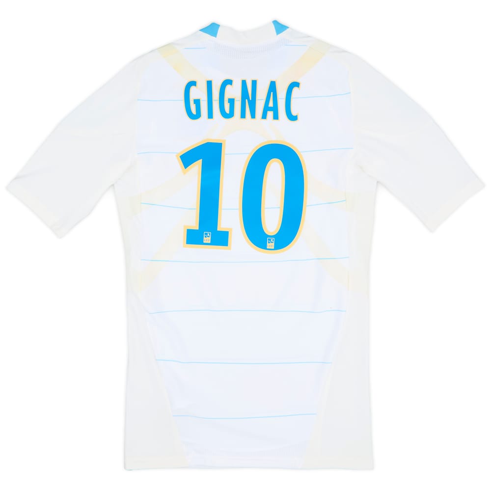 2010-11 Olympique Marseille Player Issue TechFit Home Shirt Gignac #10 - 9/10 - (L)