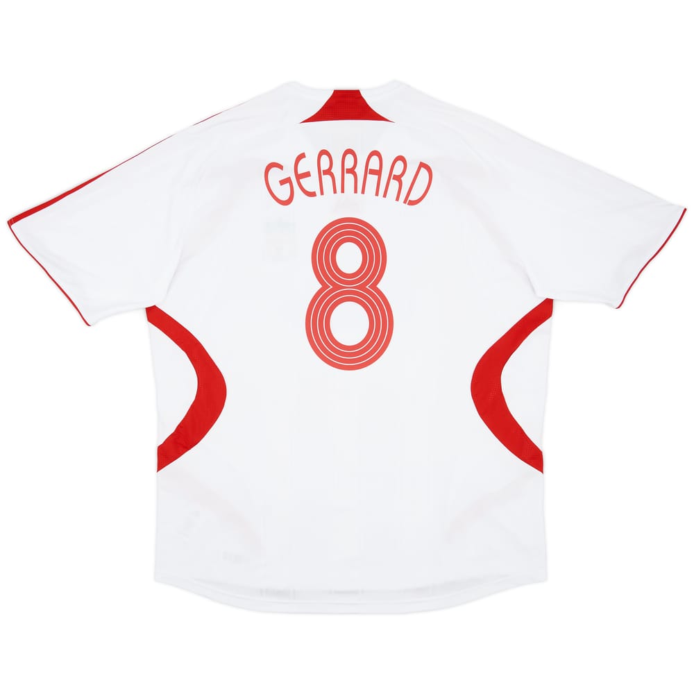 2007-08 Liverpool Away Shirt Gerrard #8 - 7/10 - (4XL)