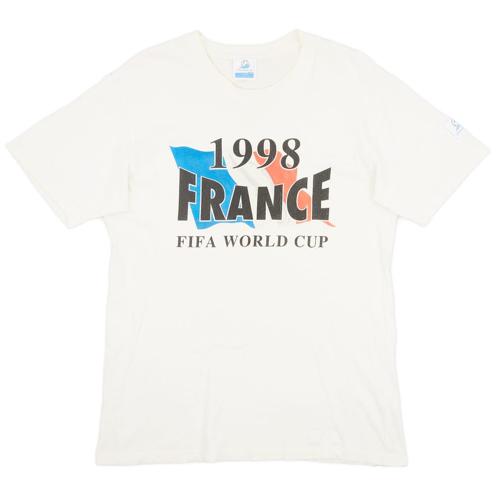 1998 France World Cup Cotton Tee - 8/10 - (L)