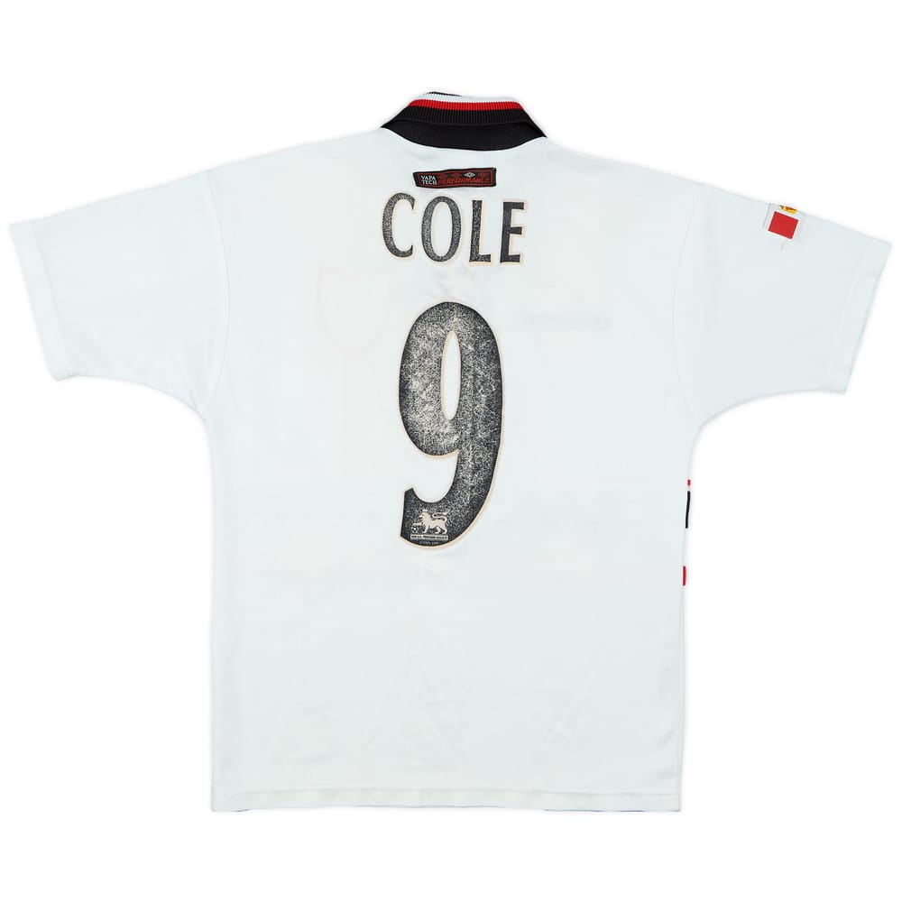 1997-99 Manchester United Away Shirt Cole #9 - 5/10 - (M.Boys)