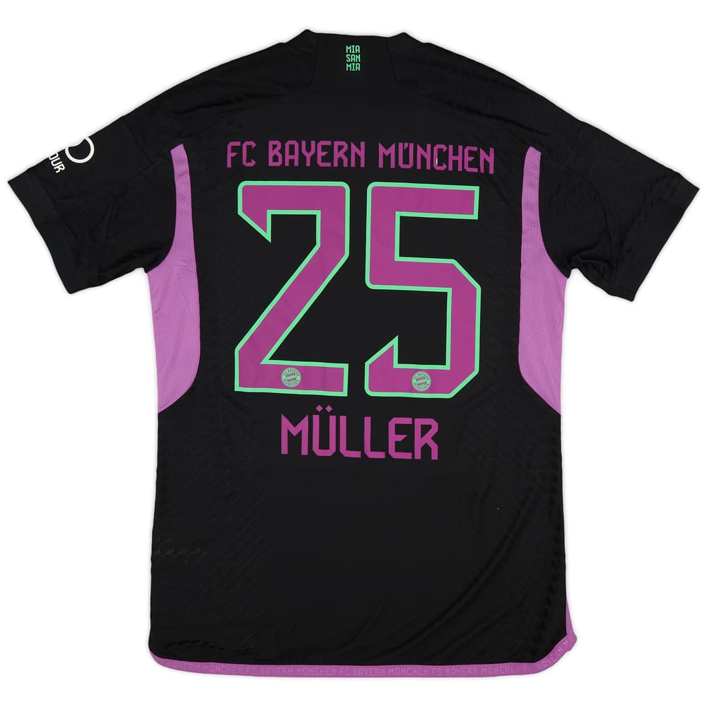 2023-24 Bayern Munich Match Issue Away Shirt Muller #25