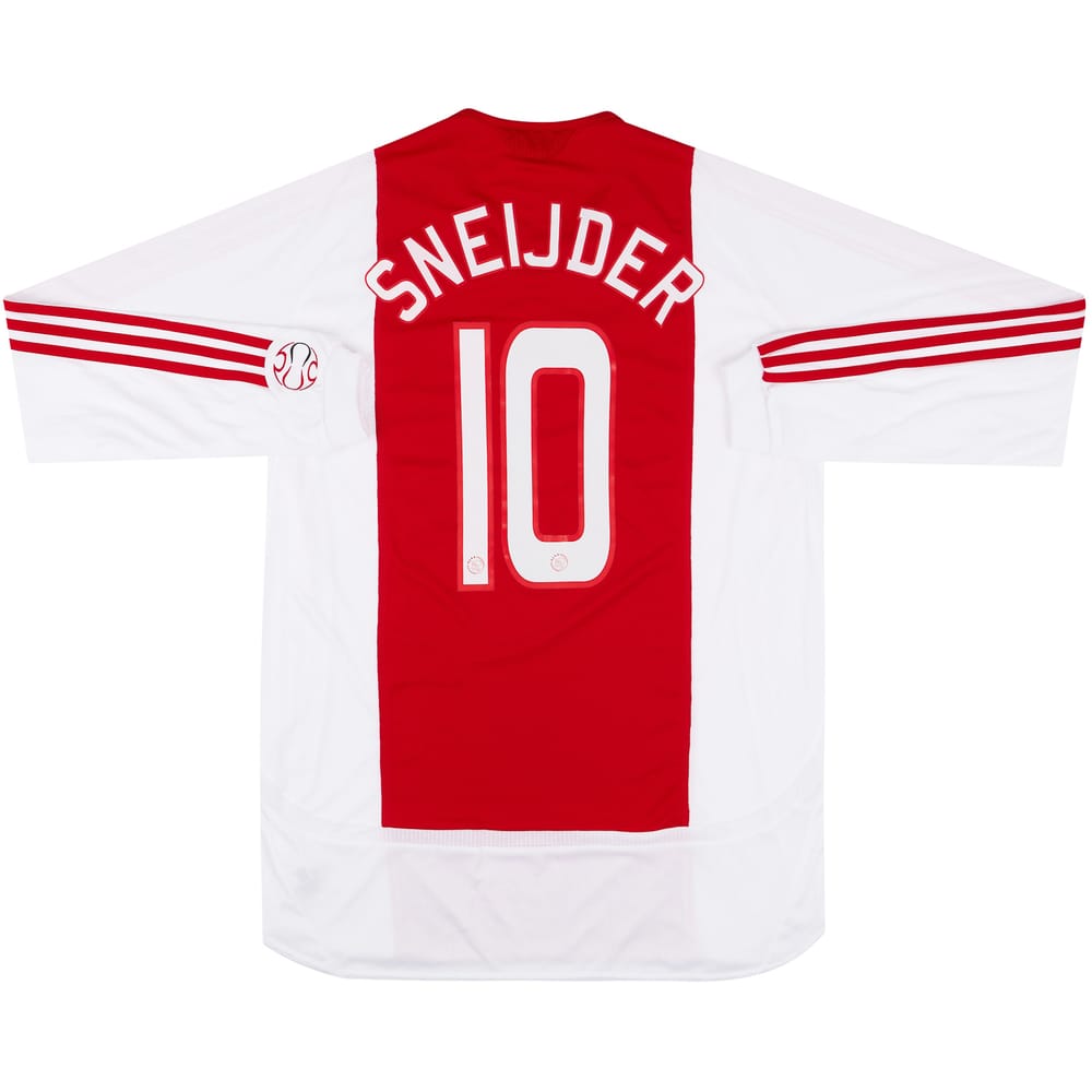 2006-07 Ajax Match Issue Home L/S Shirt Sneijder #10