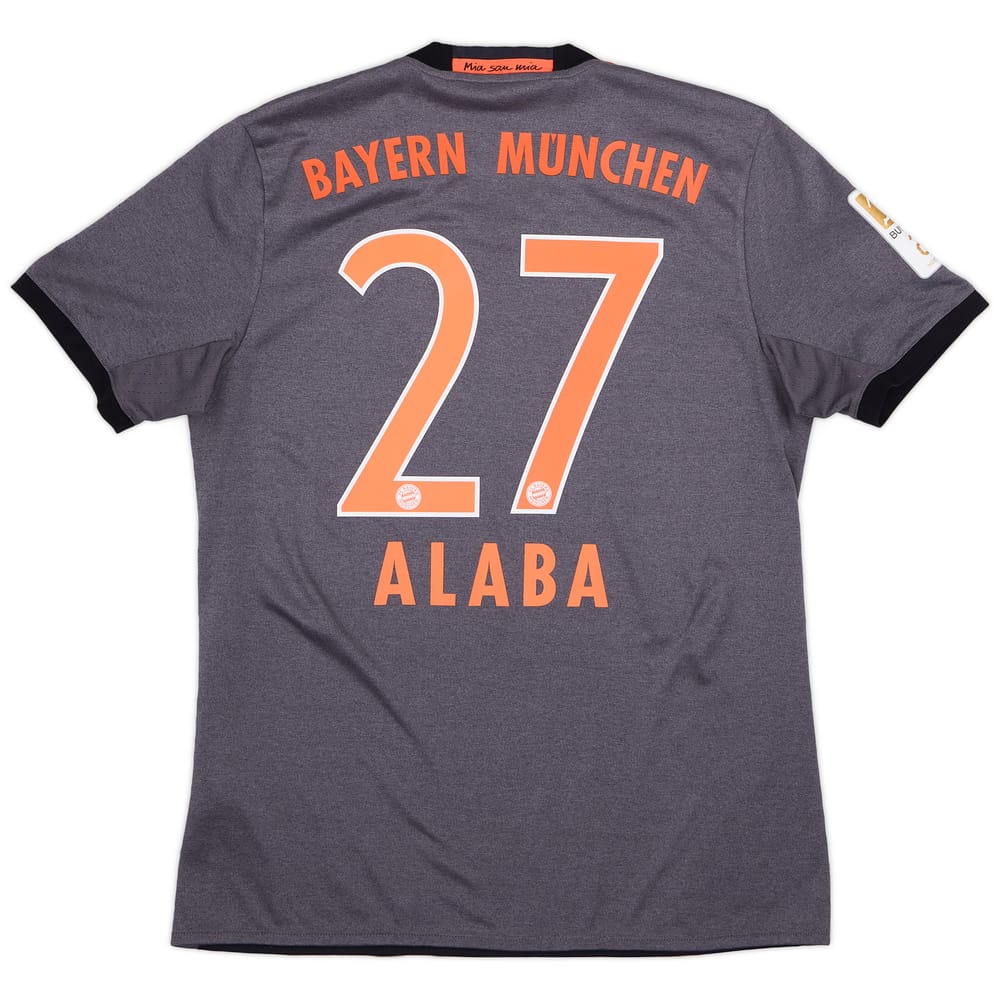 2016-17 Bayern Munich Away Shirt Alaba #27 - 7/10 - (M)