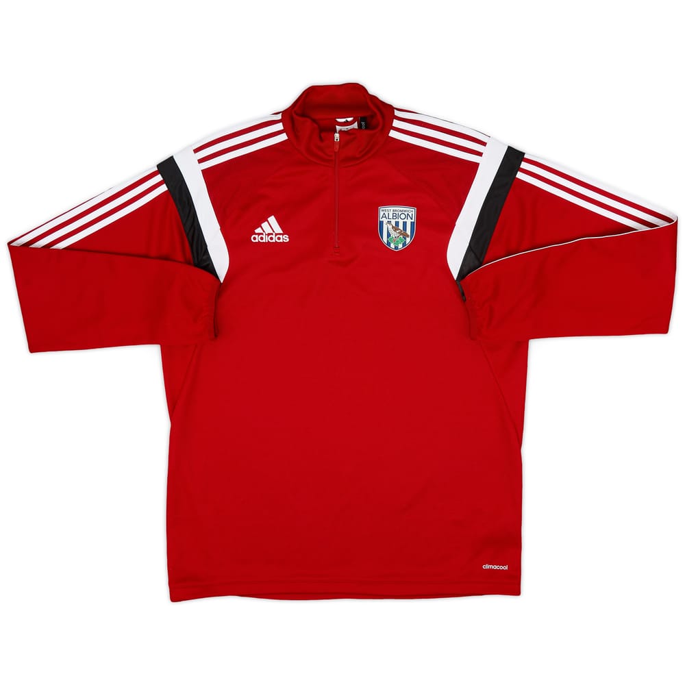 2014-15 West Brom adidas 1/4 Zip Training Top - 9/10 - (L)