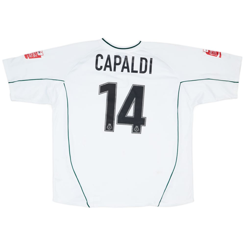 2004-05 Plymouth Match Worn Away Shirt Capaldi #14