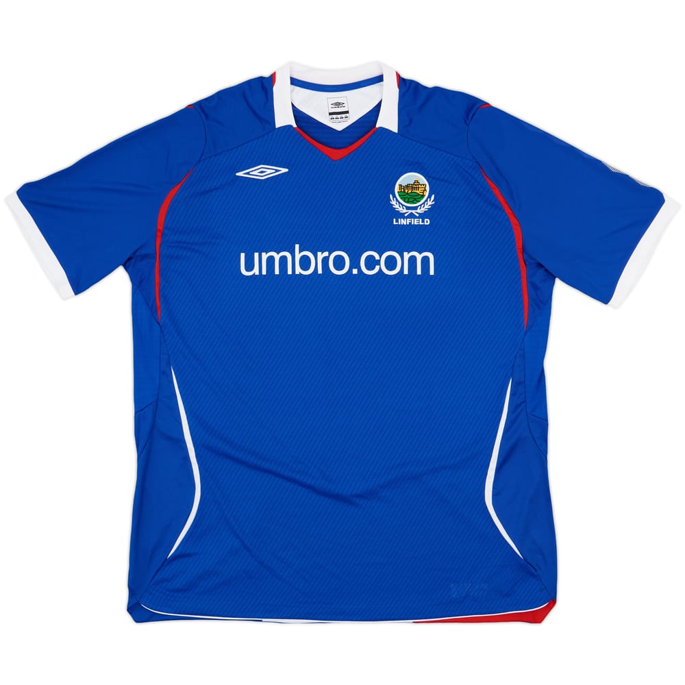 2008-09 Linfield Home Shirt - 9/10 - (XXL)