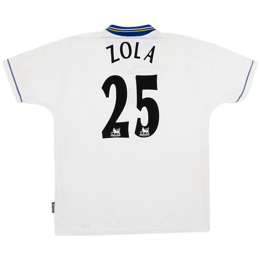 1998-00 Chelsea Away Shirt Zola #25 - 6/10 - (XL)