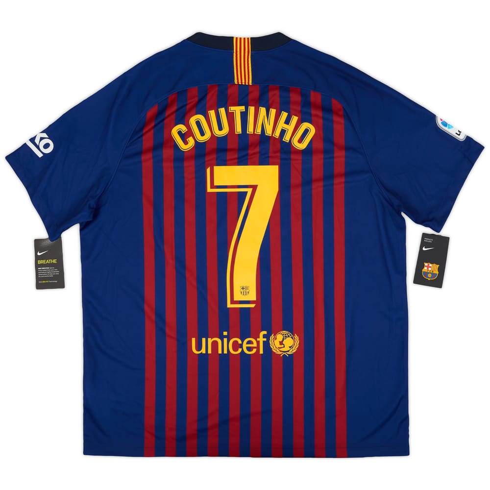 2018-19 Barcelona Home Shirt Coutinho #7 (XL)