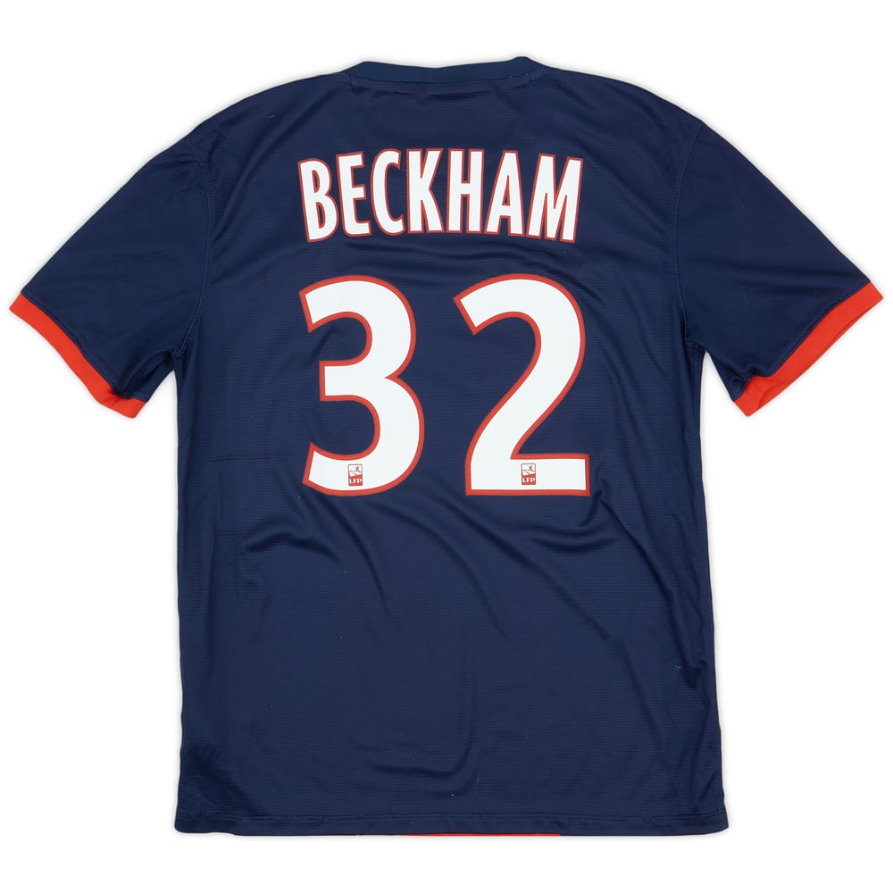 2013-14 Paris Saint-Germain Home Shirt Beckham #32 - 5/10 - (M)