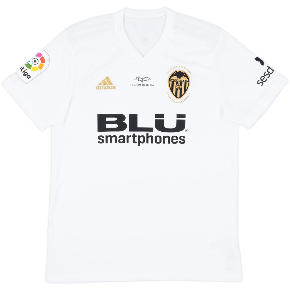 2018-19 Valencia Centenary Home Shirt - 7/10 - (M)