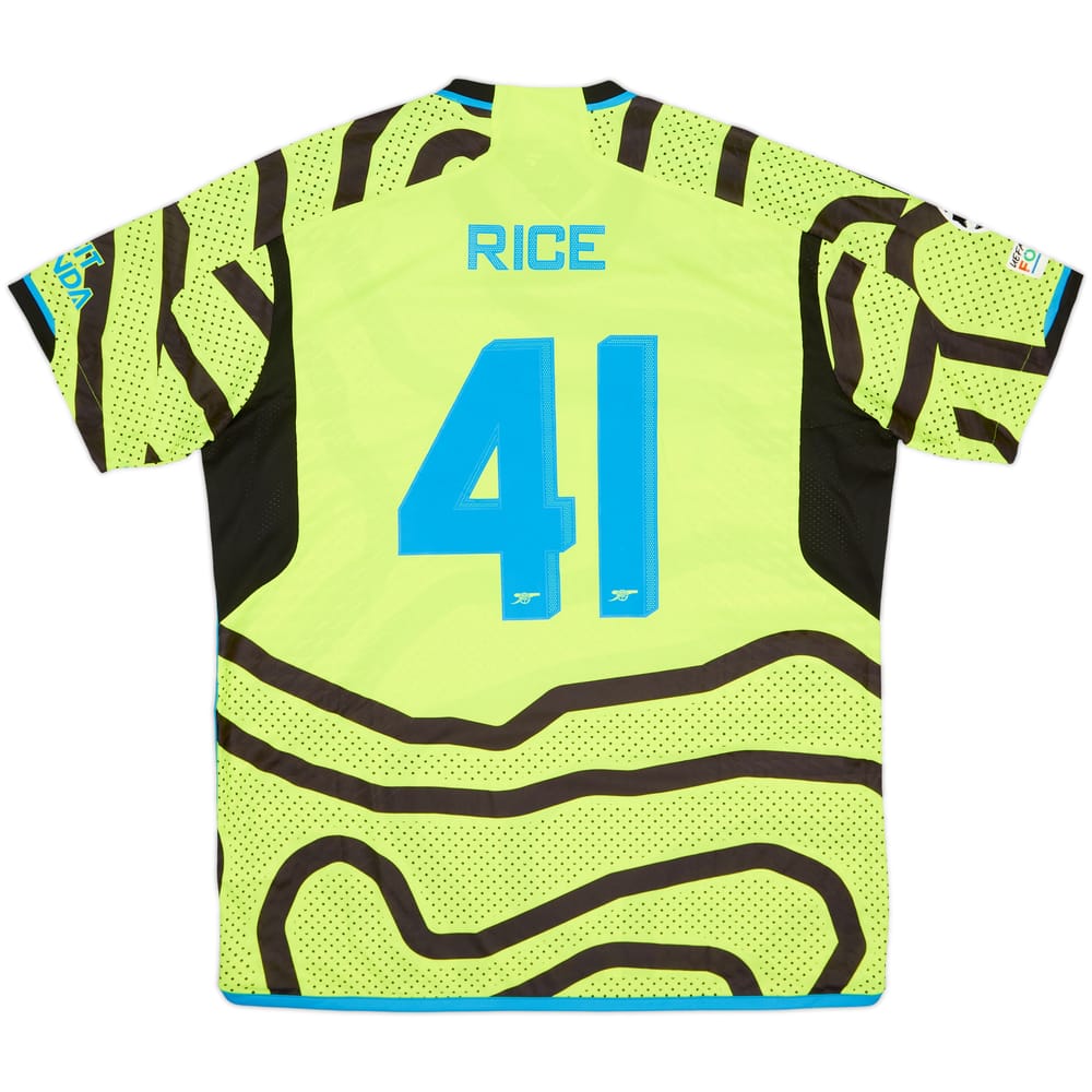 2023-24 Arsenal Authentic Away Shirt Rice #41 (XL)