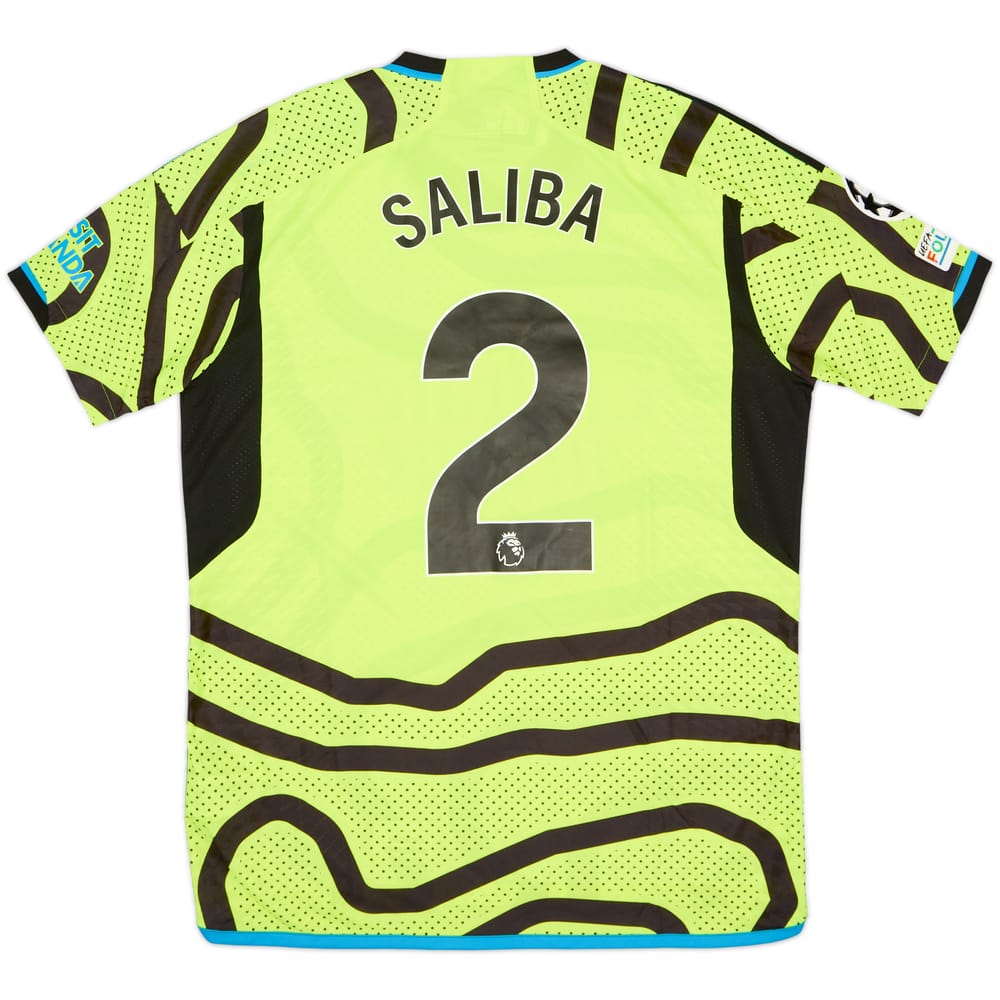 2023-24 Arsenal Authentic Away Shirt Saliba #2 (L)