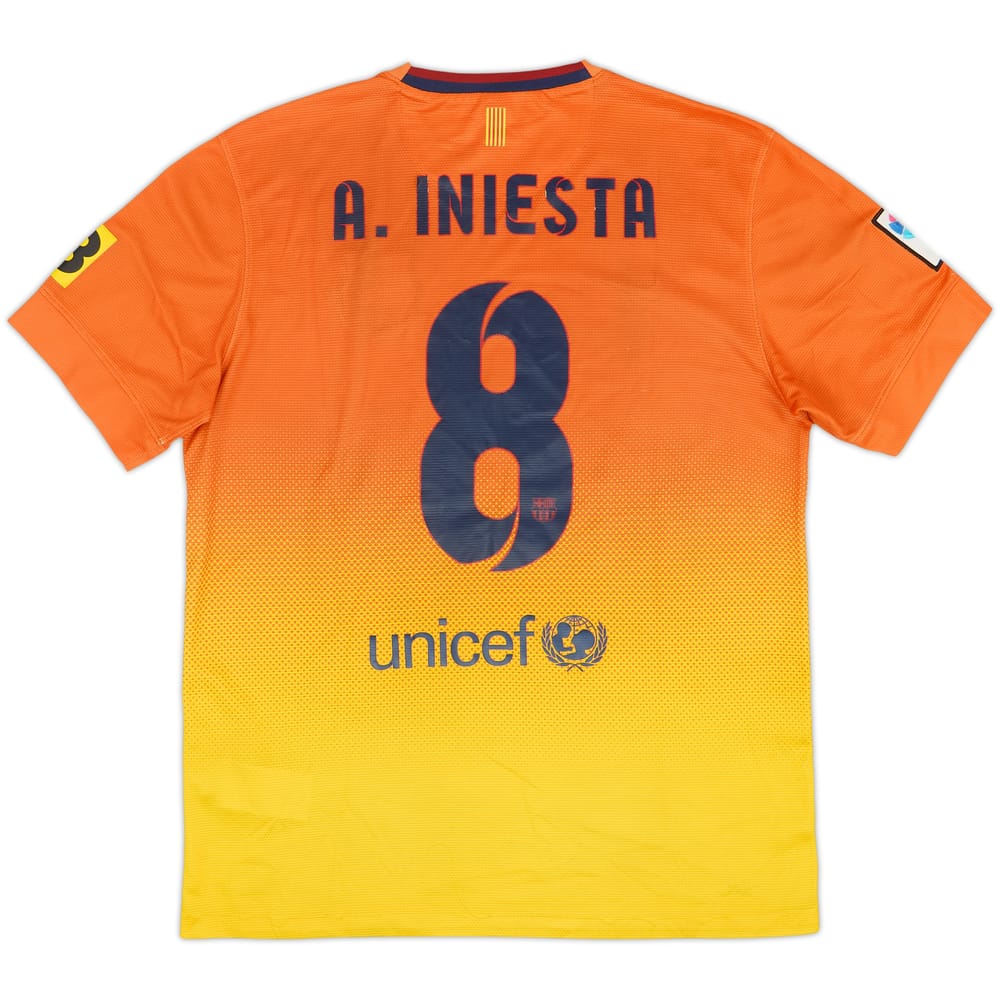 2012-13 Barcelona Away Shirt A.Iniesta #8 - 6/10 - (M)