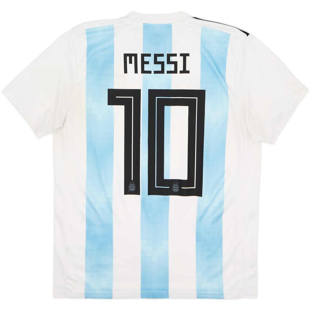 2018-19 Argentina Home Shirt Messi #10 - 7/10 - (M)