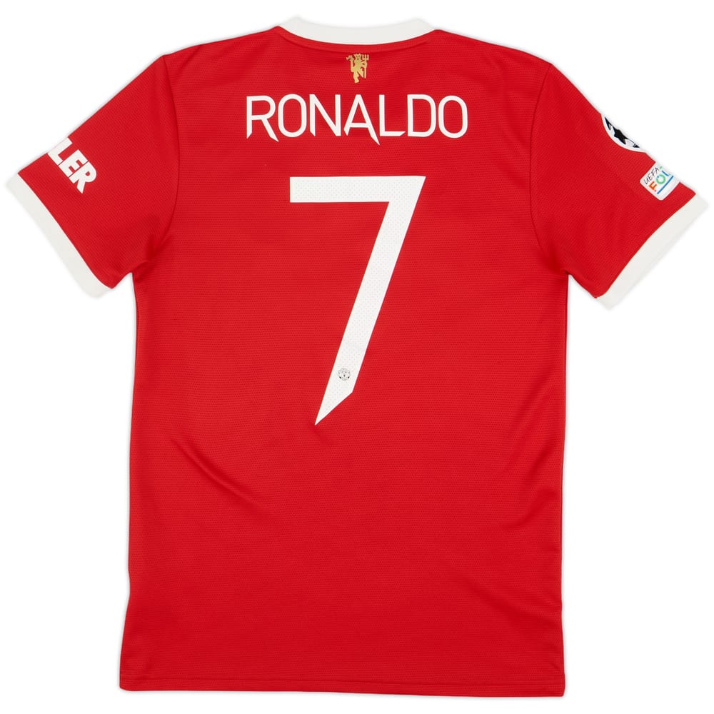 2021-22 Manchester United Home Shirt Ronaldo #7 - 9/10 - (S)
