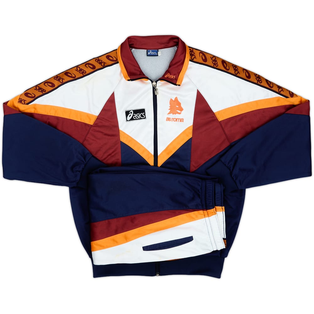 1994-95 Roma Asics Full Tracksuit - 8/10 - (M)