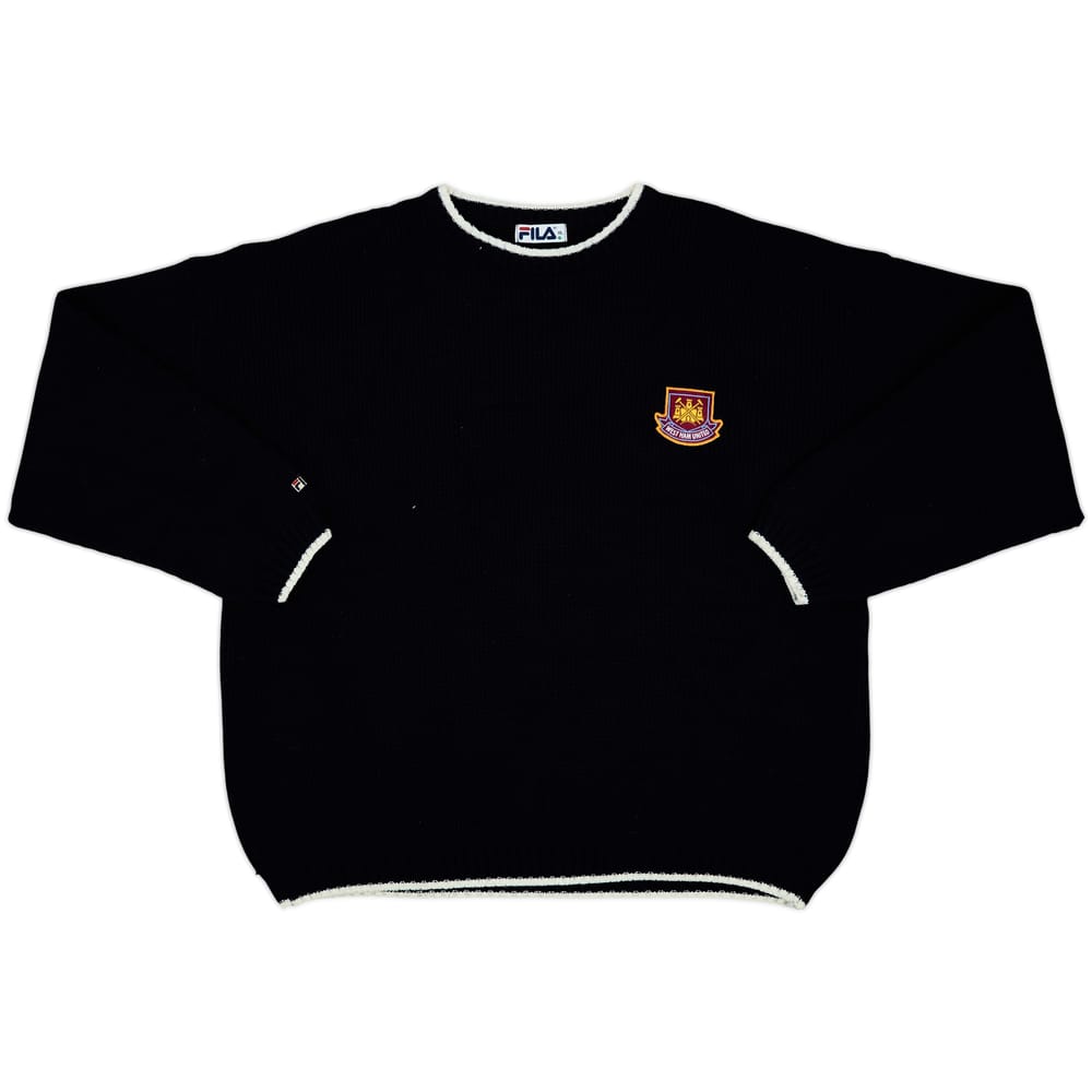 1999-01 West Ham Fila Knitted Jumper - 8/10 - (XL)