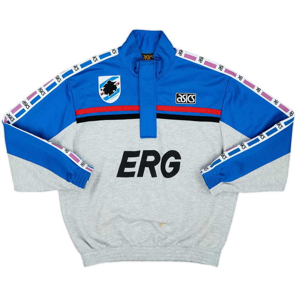 1993-94 Sampdoria Asics 1/4 Zip Drill Top - 6/10 - (L)