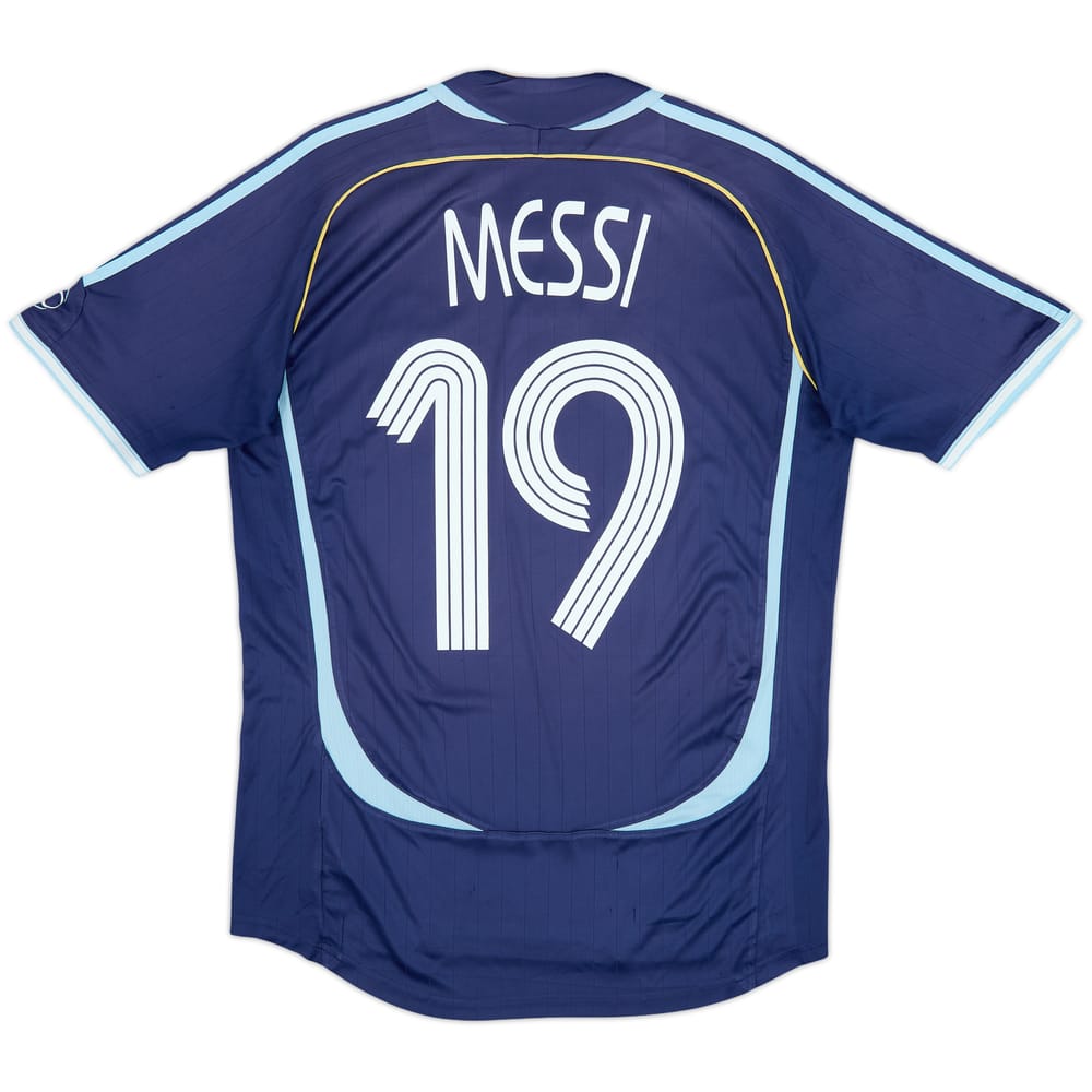 2006-07 Argentina Away Shirt Messi #19 - 7/10 - (M)