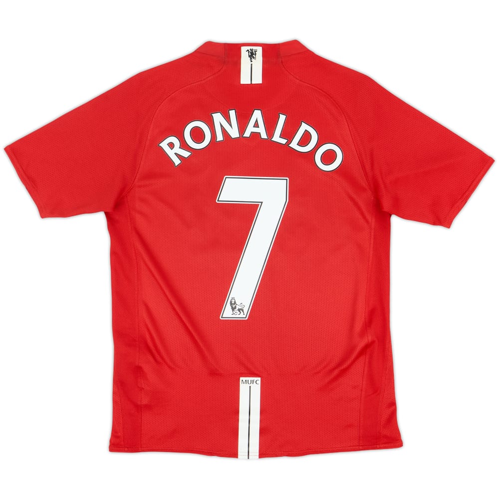 2007-09 Manchester United Home Shirt Ronaldo #7 - 6/10 - (XL.Boys)