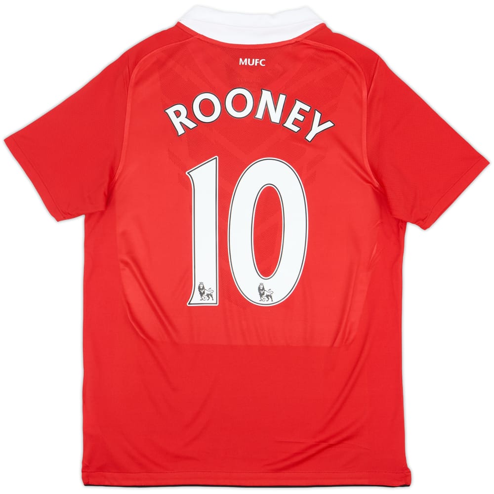 2010-11 Manchester United Home Shirt Rooney #10 (XL.Boys)