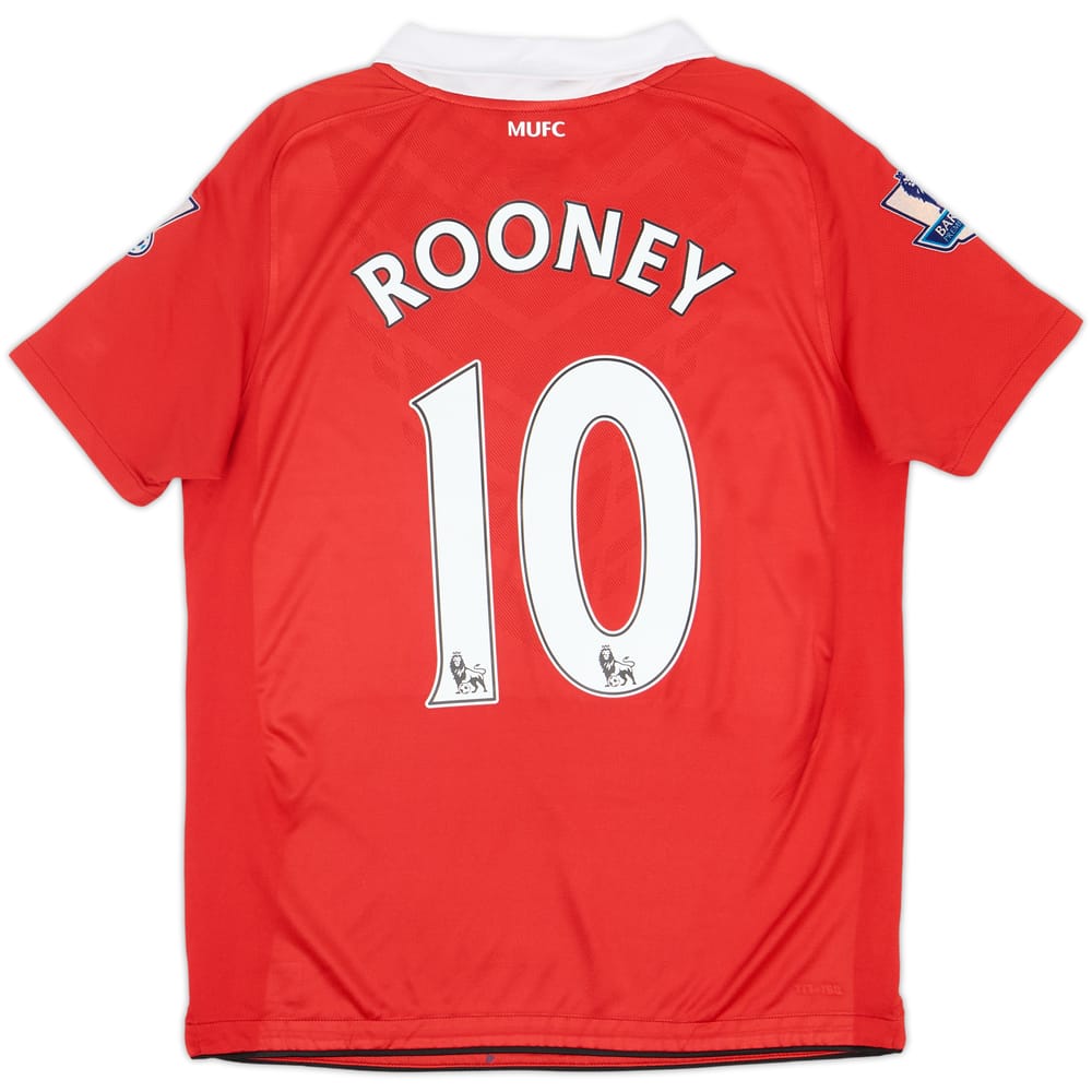 2010-11 Manchester United Home Shirt Rooney #10 - 6/10 - (XL.Boys)