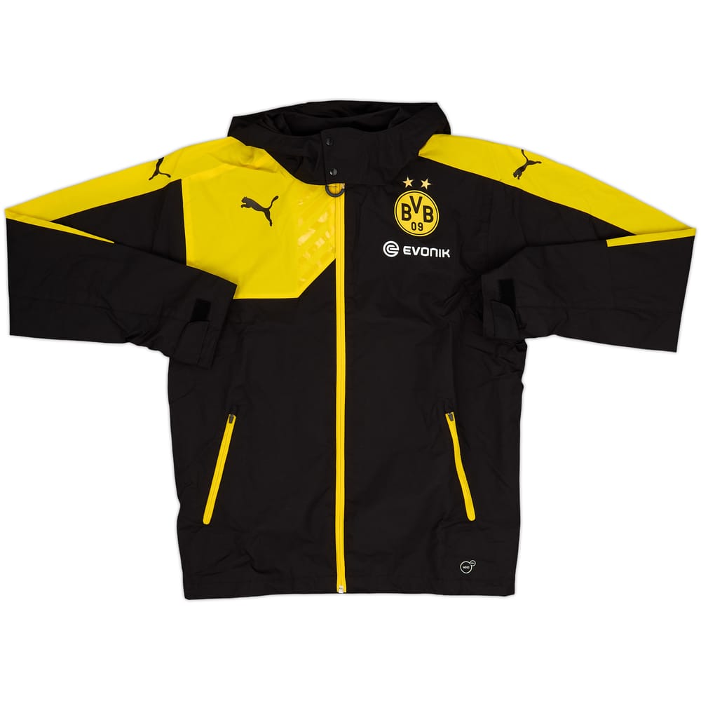 2015-16 Borussia Dortmund Puma Hooded Rain Jacket (S)