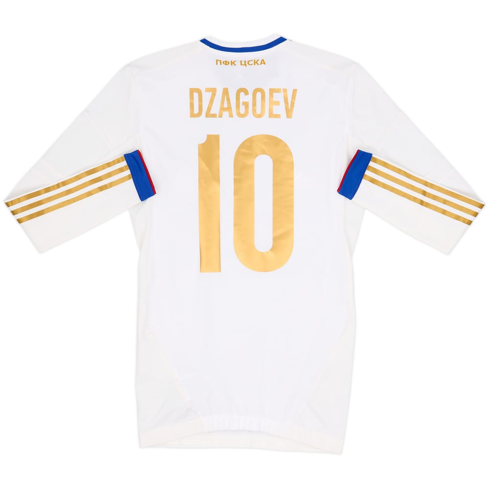 Camiseta TechFit versión jugador europeo de visitante de manga larga del CSKA Moscow 2012-13 Dzagoev #10 (M)