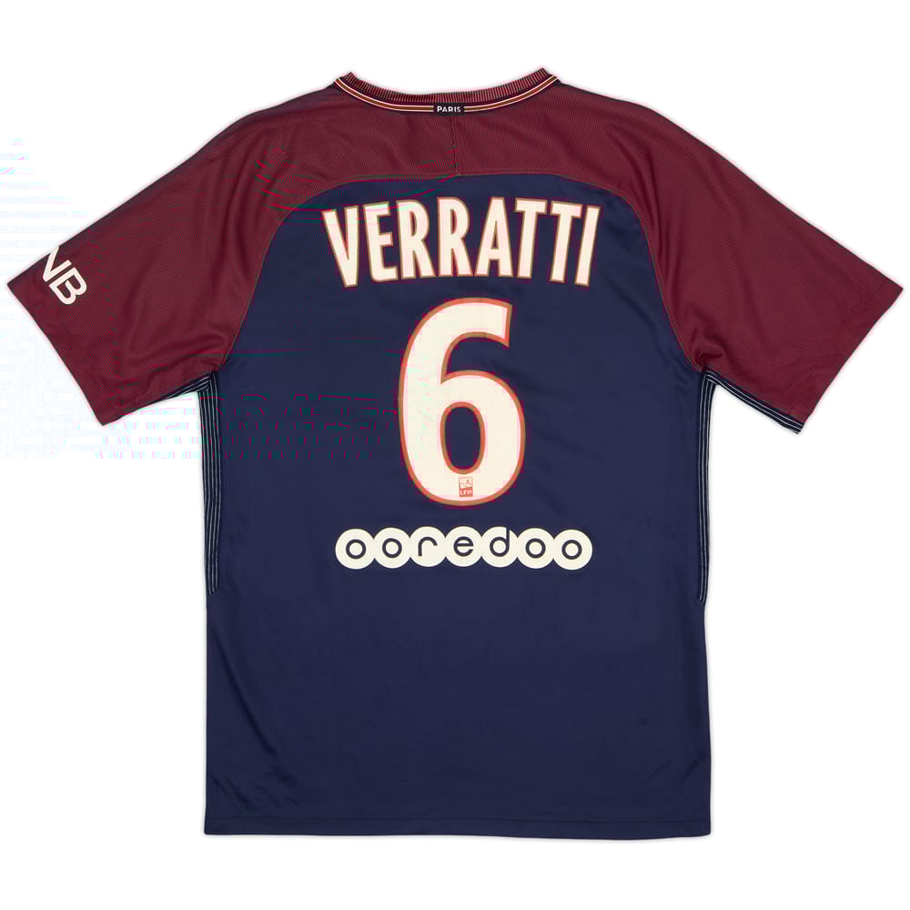 2017-18 Paris Saint-Germain Home Shirt Verratti #6 - 5/10 - (M)