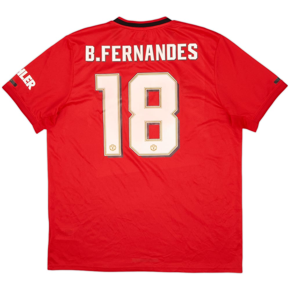 2019-20 Manchester United Home Shirt B.Fernandes #18 - 5/10 - (XL)