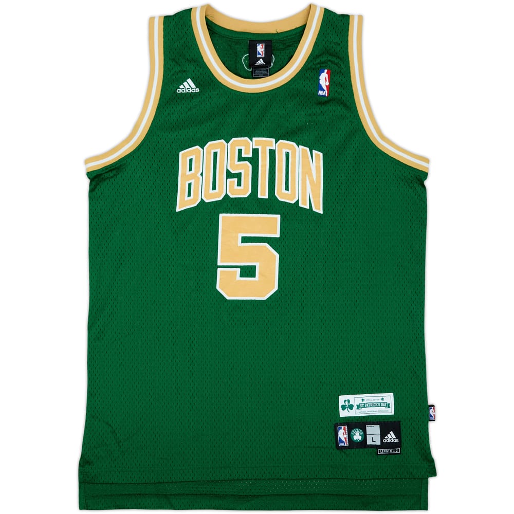 2007-10 Boston Celtics Garnett #5 adidas Swingman St. Patricks Day Jersey - 7/10 - (L)