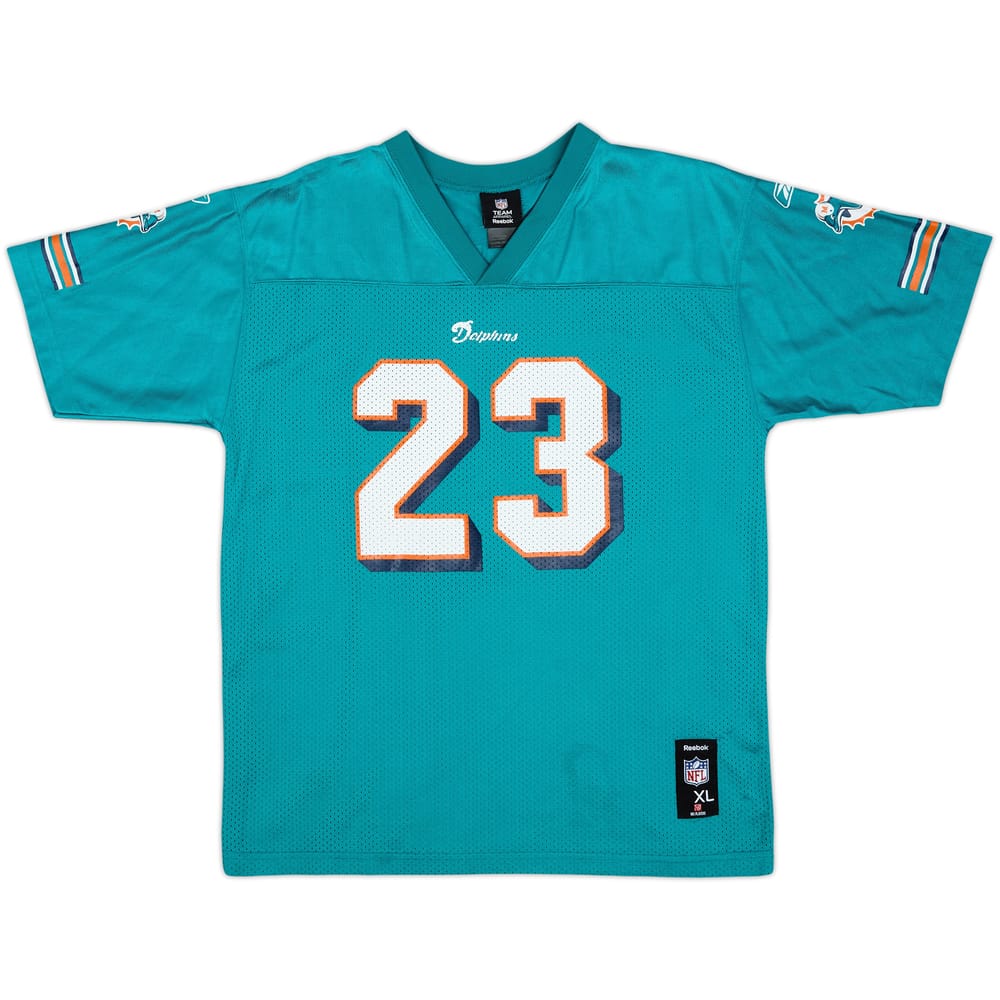 2008-10 Miami Dolphins Brown #23 Reebok Replica Home Jersey - 8/10 - (XL.Boys)