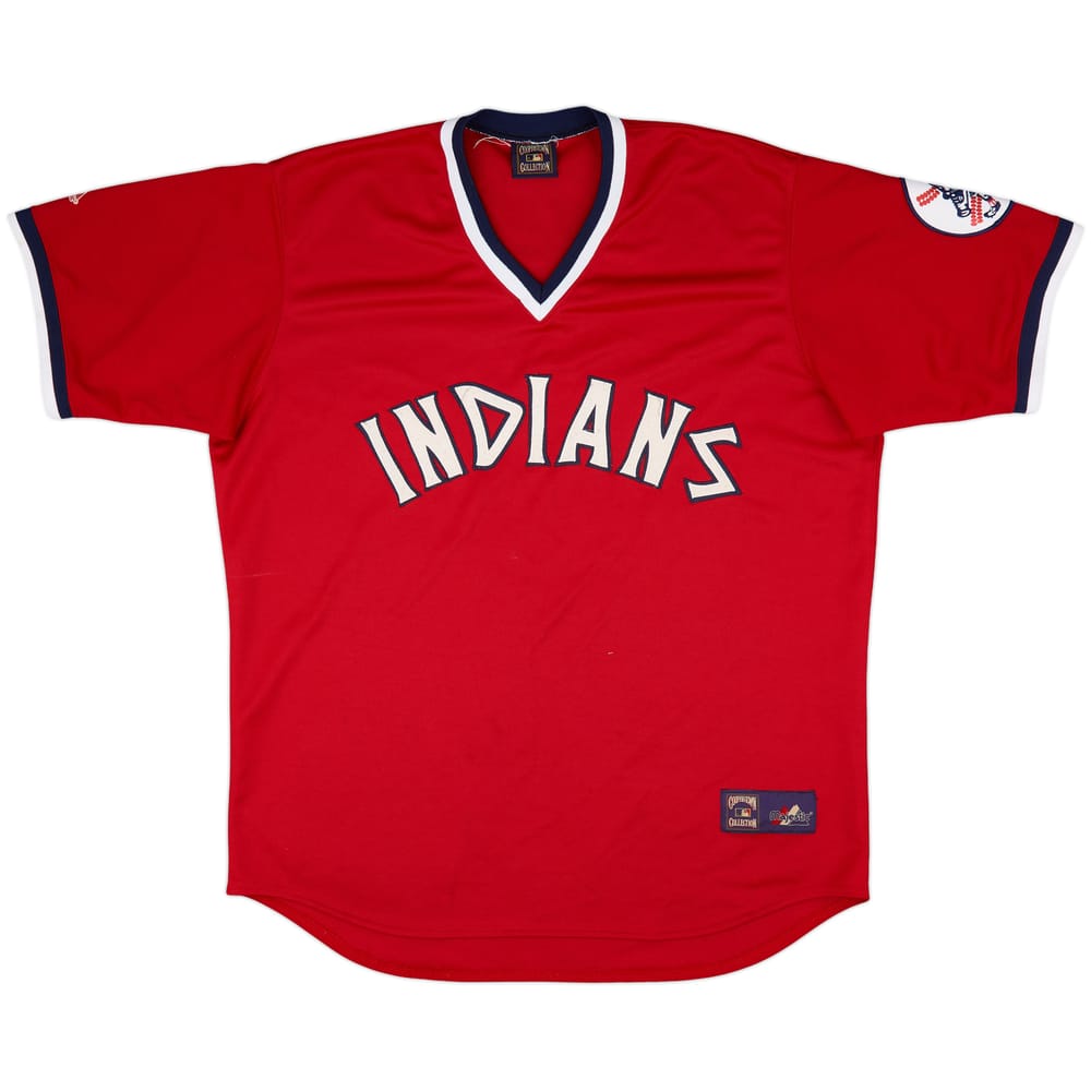 1974 Cleveland Indians Majestic Cooperstown Collection Away Jersey - 6/10 - (XXL)