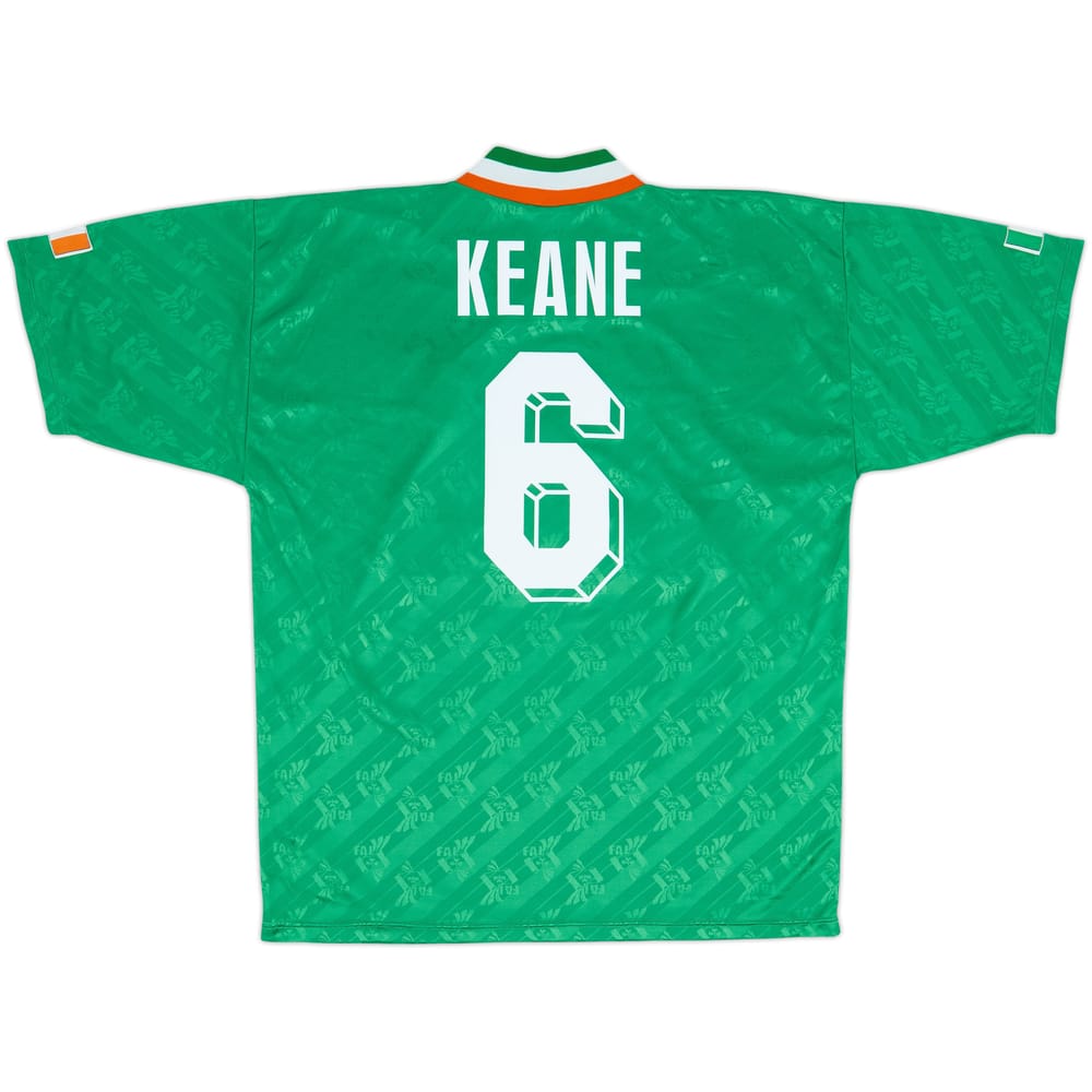 1994 Ireland Home Shirt Keane #6 - 8/10 - (L)