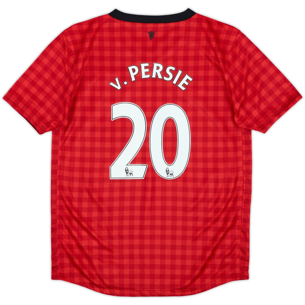 2012-13 Manchester United Home Shirt v.Persie #20 - 10/10 - (M.Boys)