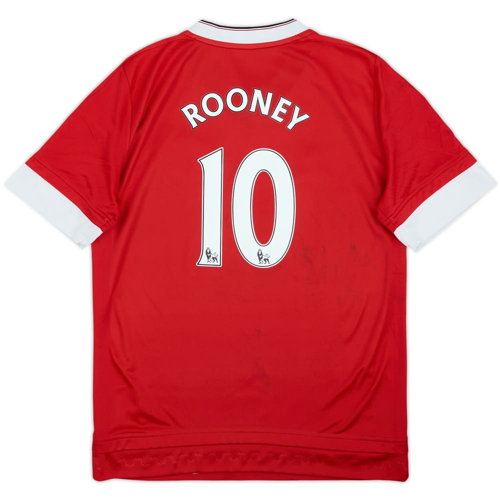 2015-16 Manchester United Home Shirt Rooney #10 - 5/10 - (L.Boys)