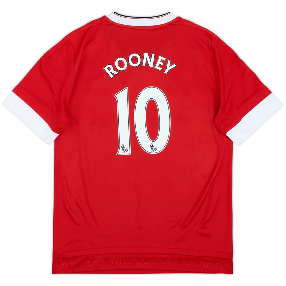 2015-16 Manchester United Home Shirt Rooney #10 - 7/10 - (L.Boys)
