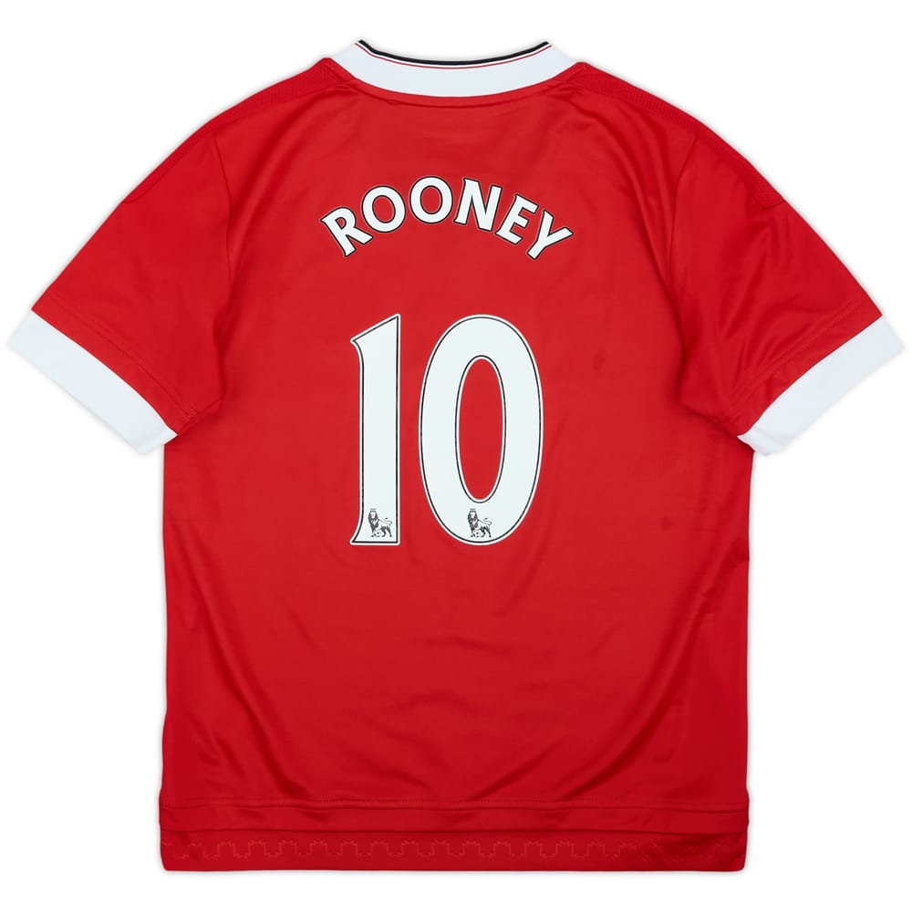 2015-16 Manchester United Home Shirt Rooney #10 - 8/10 - (M.Boys)