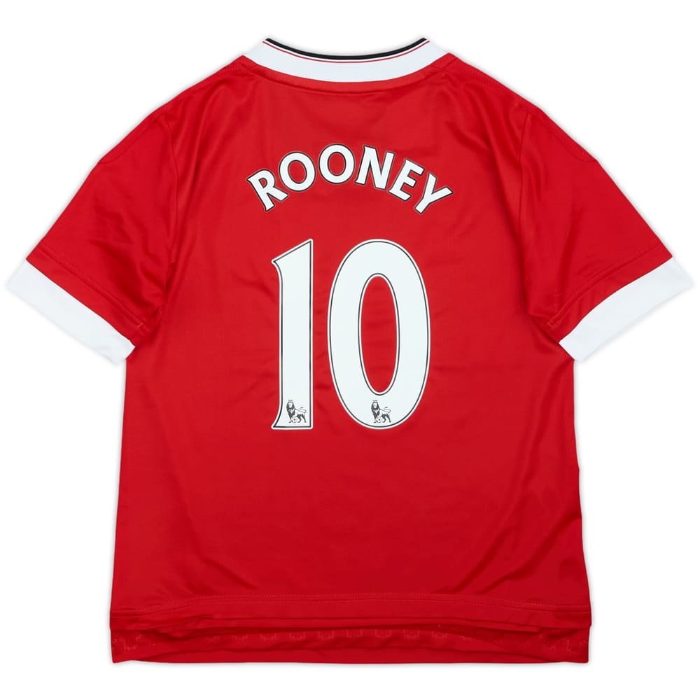 2015-16 Manchester United Home Shirt Rooney #10 - 8/10 - (S.Boys)