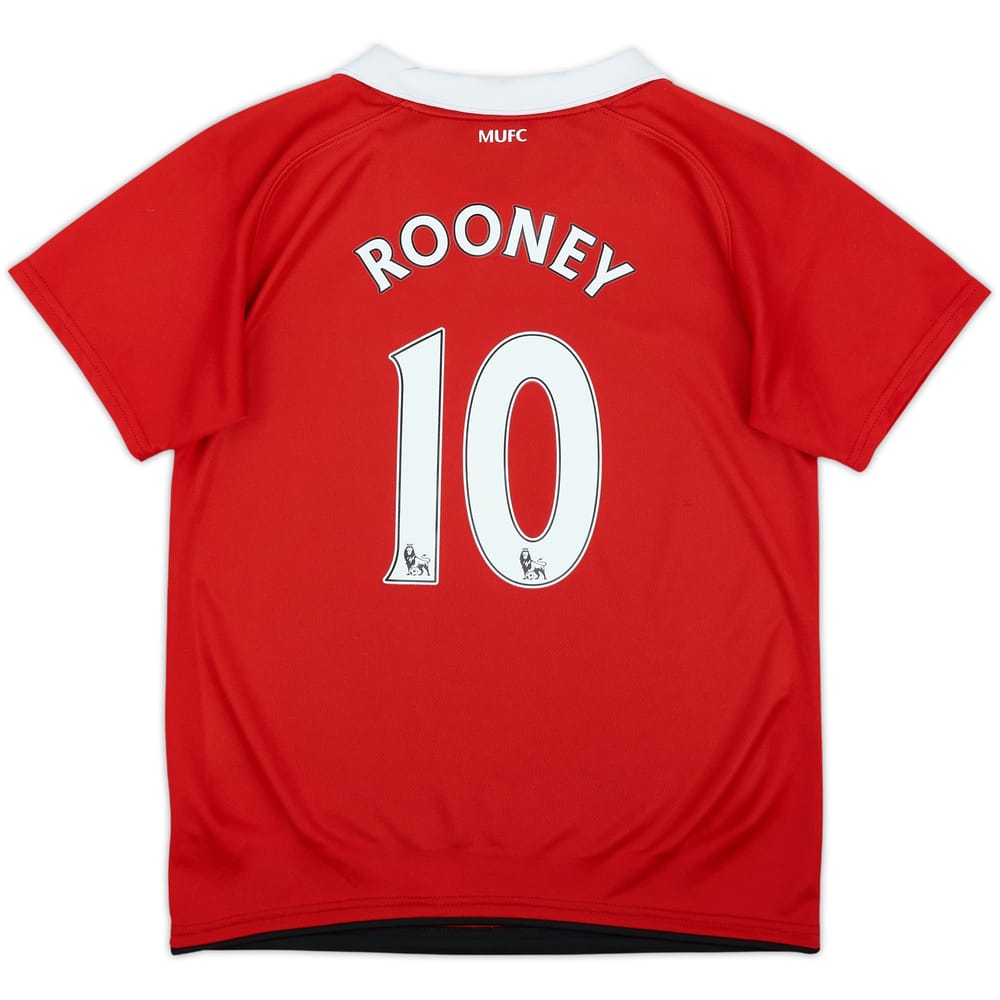 2010-11 Manchester United Home Shirt Rooney #10 - 10/10 - (7-8 Years)