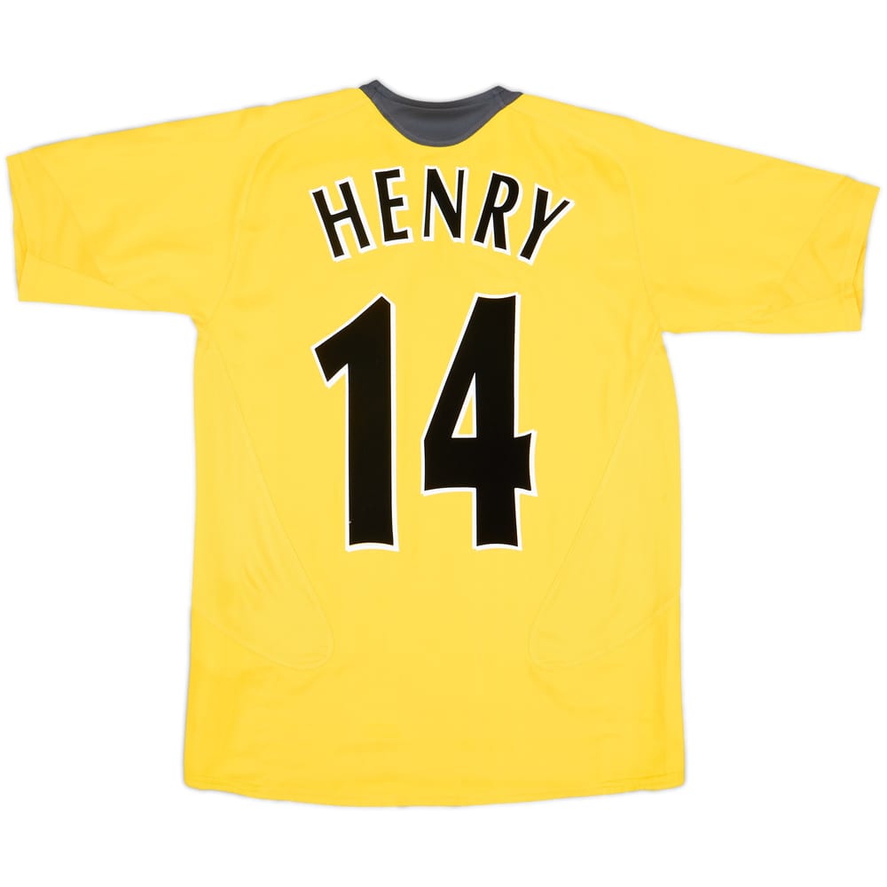 2005-06 Arsenal Away Shirt Henry #14 - 6/10 - (XL.Boys)