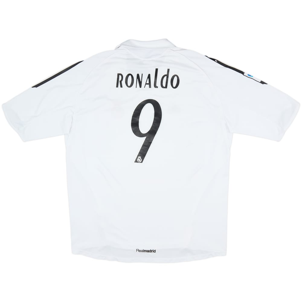 2005-06 Real Madrid Home Shirt Ronaldo #9 - 7/10 - (XXL)