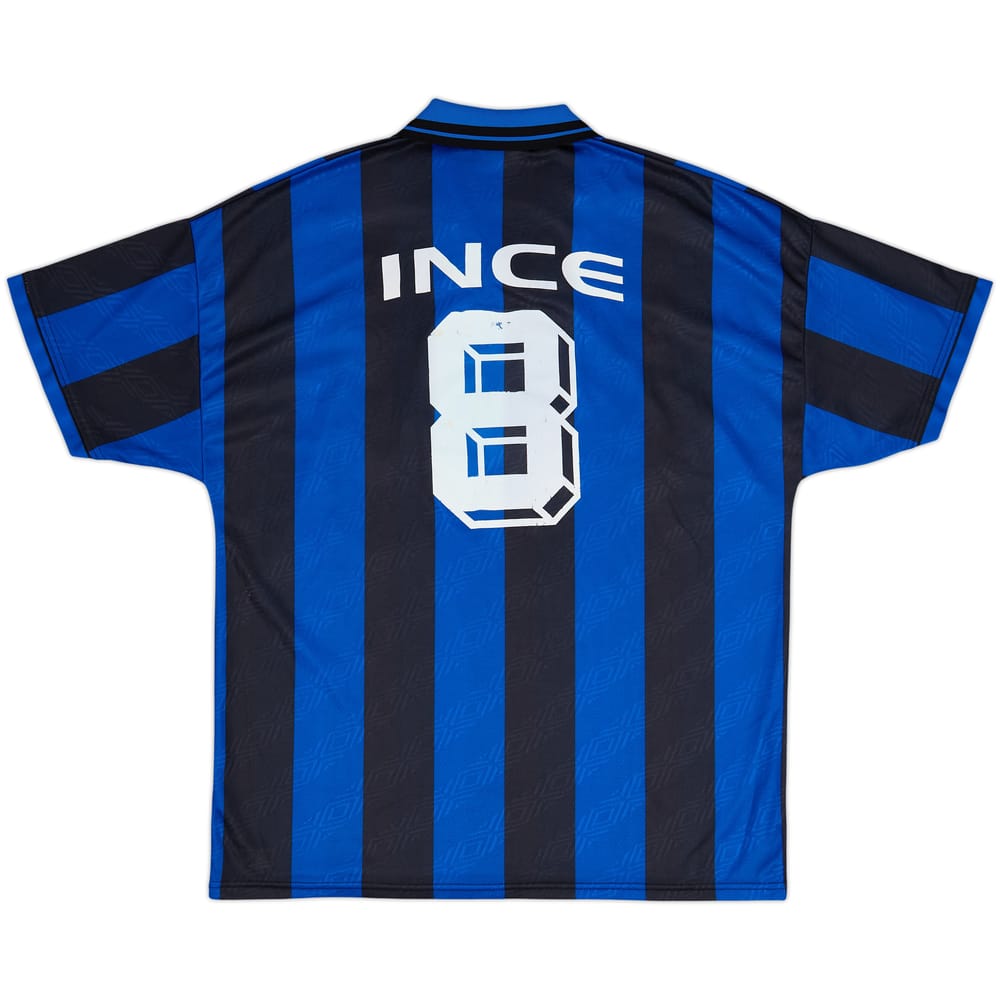 1995-96 Inter Milan Home Shirt Ince #8 - 4/10 - (XL)