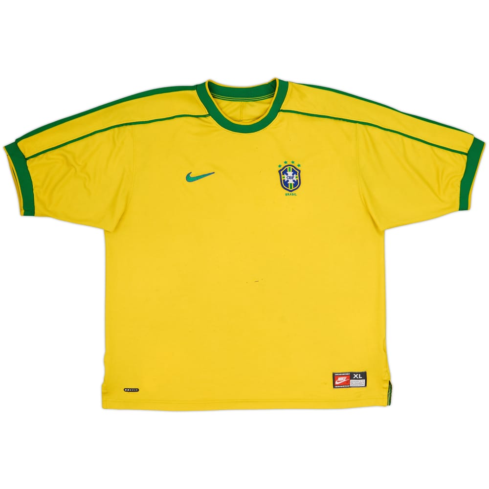 1998-00 Brazil Home Shirt - 5/10 - (XL)